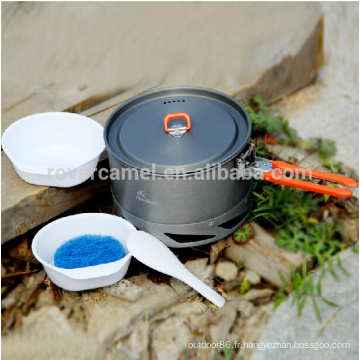 Feu d’érable K2 Camping ustensile de cuisson chaleur-collection échangeur Pot soupe Pot Pot Set de cuisine